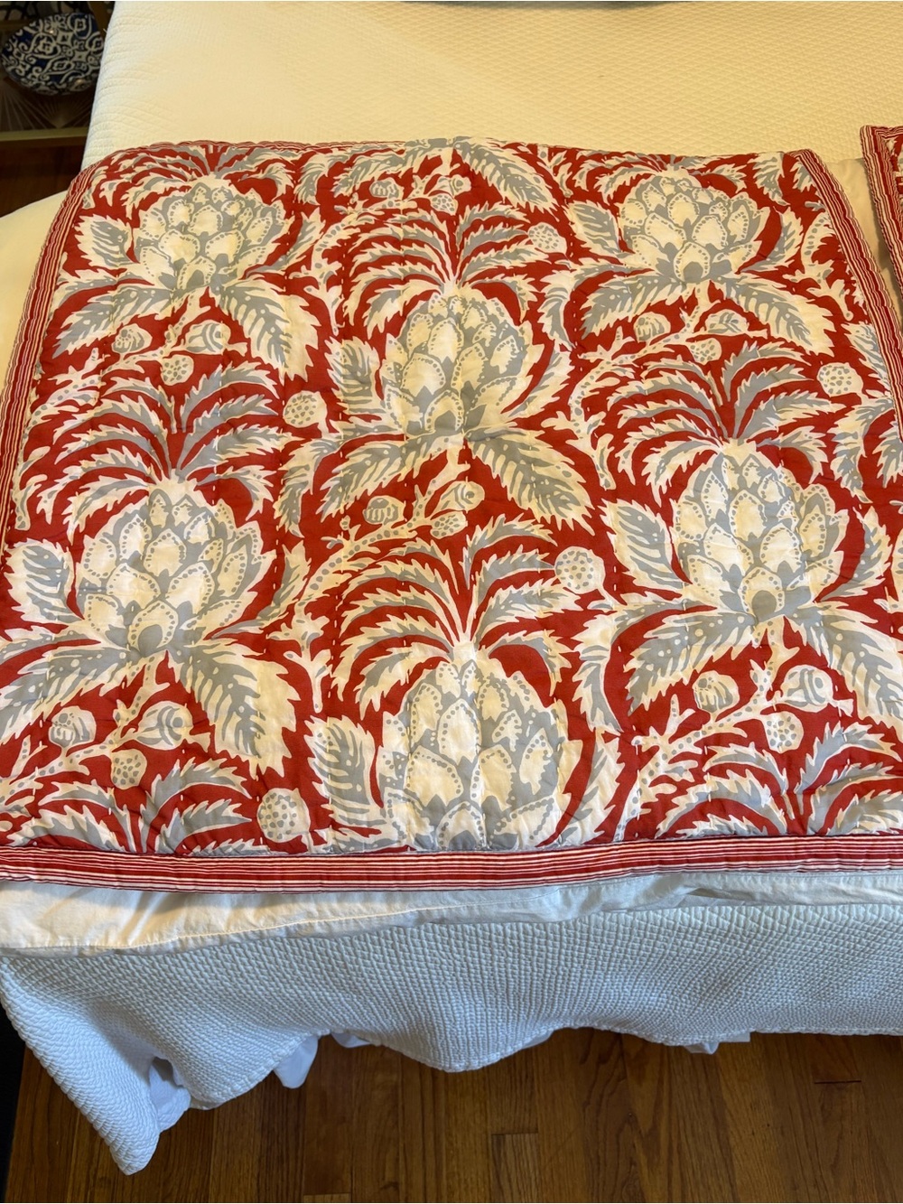 Serena & Lily Set of 2 Artichoke Quilted Shams
